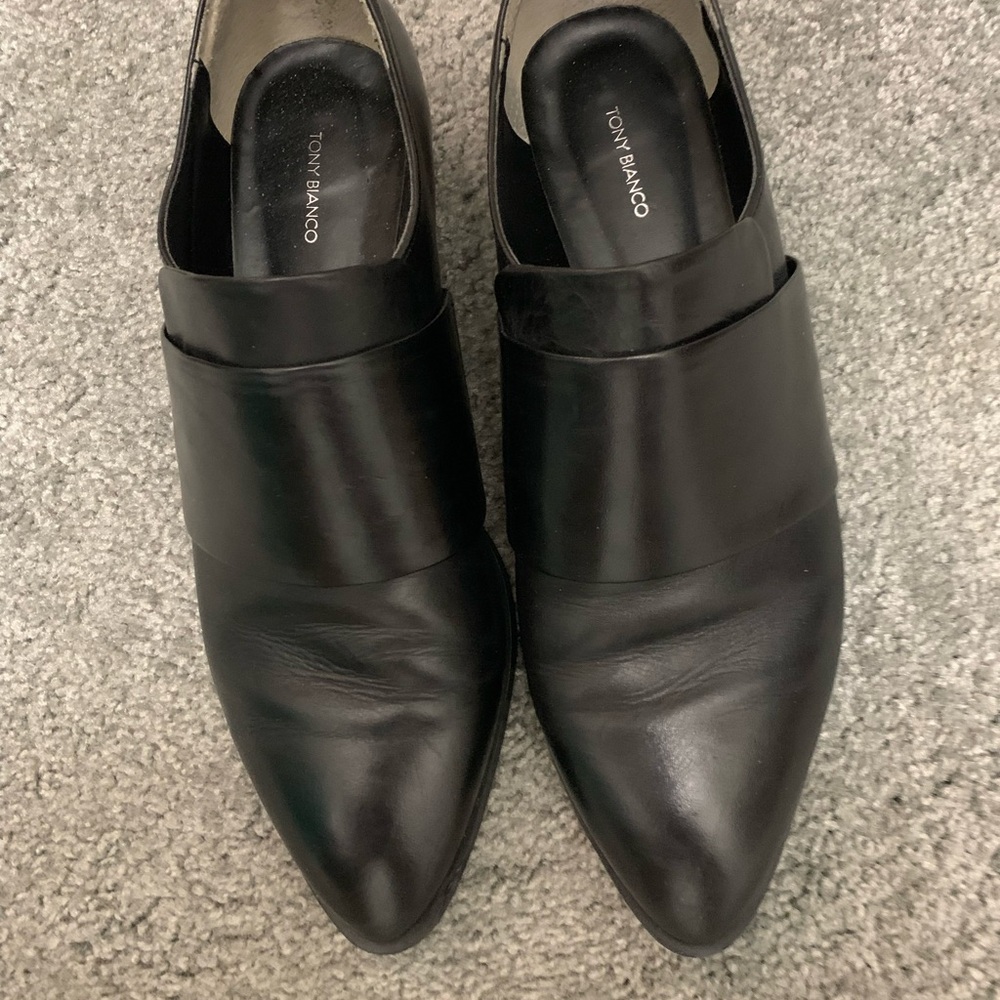 Tony Bianco Leather Loafers In Black